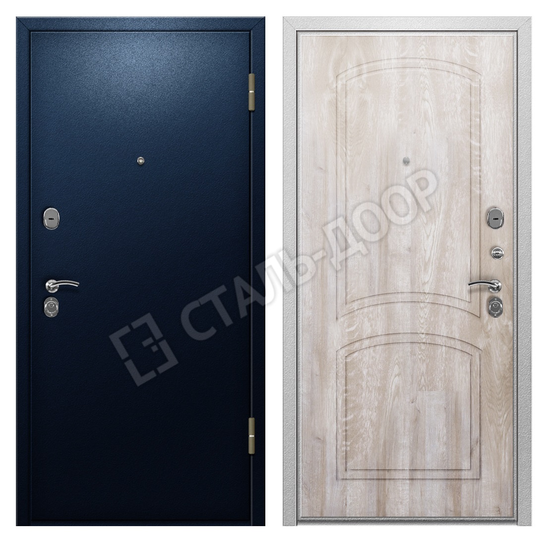 Утепленная металлическая дверь для дома MTD-553
