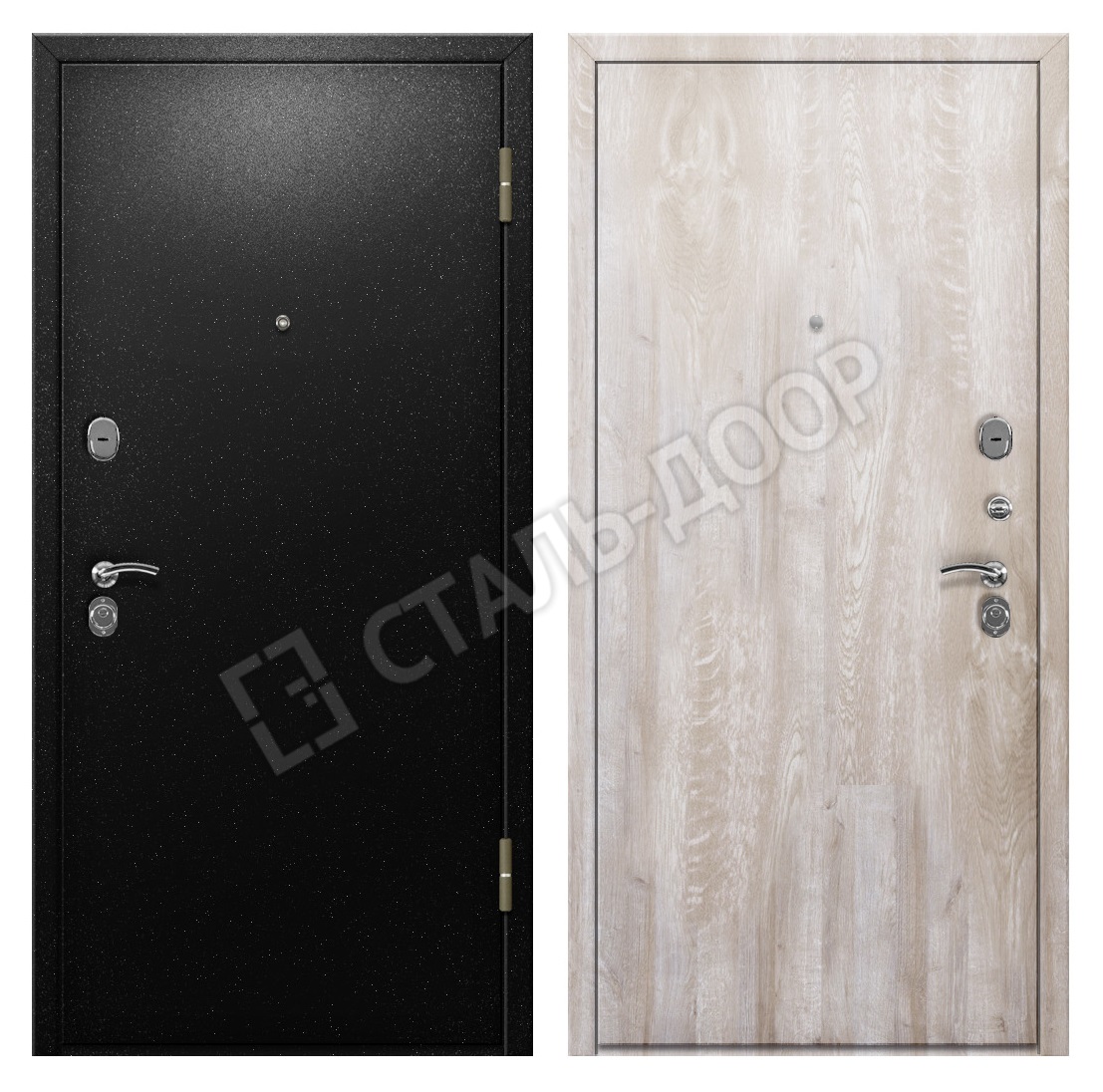 Металлическая дверь эконом в квартиру с МДФ MTD-574